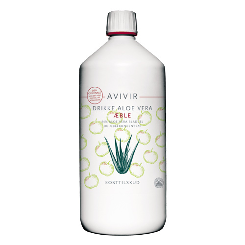 Image of Aloe Vera Drik Med Æblesmag (1000 ml)