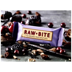 Image of Rawbite Vanilla Berries - Laktose- og glutenfri frugt- og nøddebar Ø (50 gr)