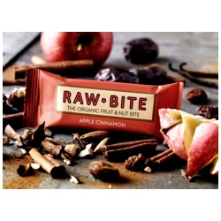 Image of Rawbite Apple Cinnamon - Laktose- og glutenfri frugt- og nøddebar Ø (50 gr)