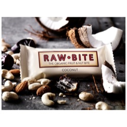 Image of Rawbite Coconut - Laktose- og glutenfri frugt- og nøddebar Ø (50 gr)