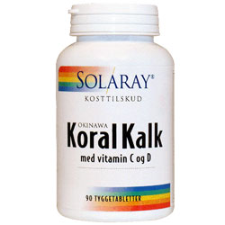 Image of KoralKalk med vit. C og D tyggetablet (90 tab)