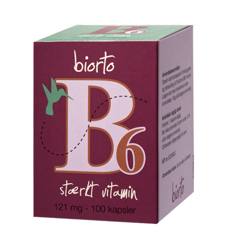 Image of Biorto Vitamin B6 11 mg (90 kapsler)