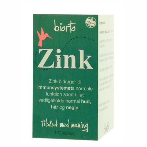 Image of Biorto Zink 22 mg (100 kapsler)