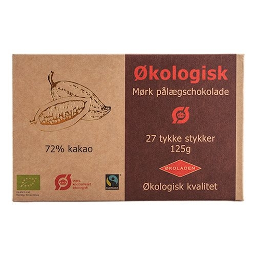 Image of Pålægschokolade mørk 70% Ø (125g)