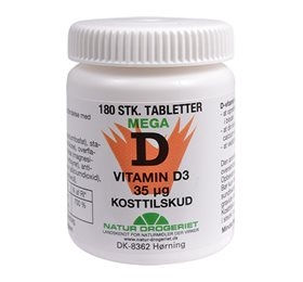 Image of Natur Drogeriet D-vitamin 35 ug (180 tabletter)