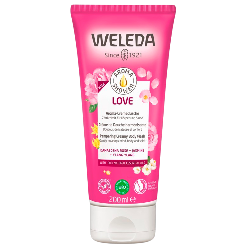 Se Weleda Aroma Shower Love Creamy Body Wash (200 ml) hos Viivaa.dk